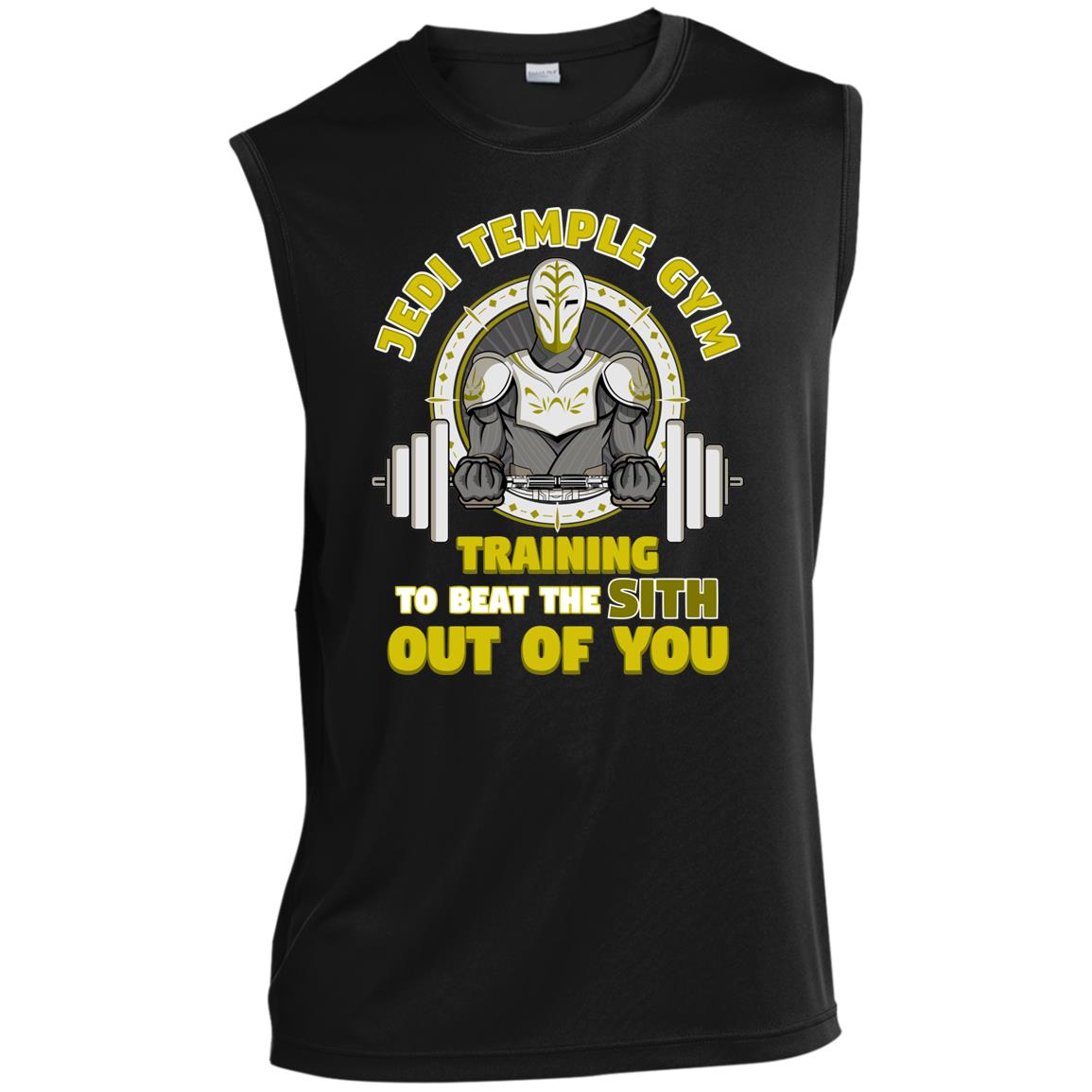 Men’s Sleeveless Jedi Temple Gym Graphic Tank Top Performance Tee