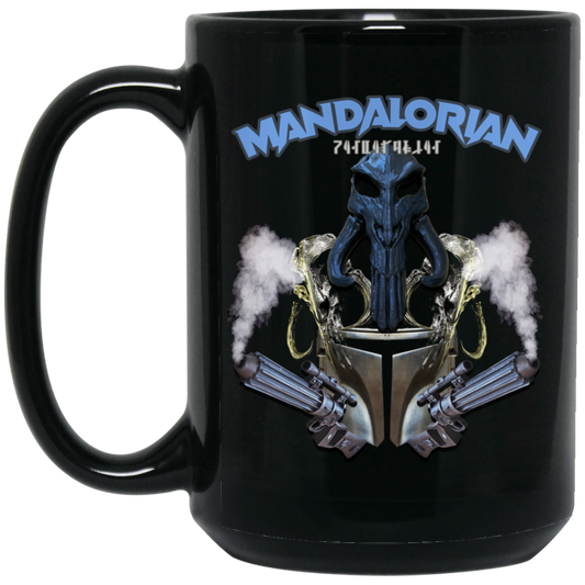 Mandalorian Gunsmoke Black Mug