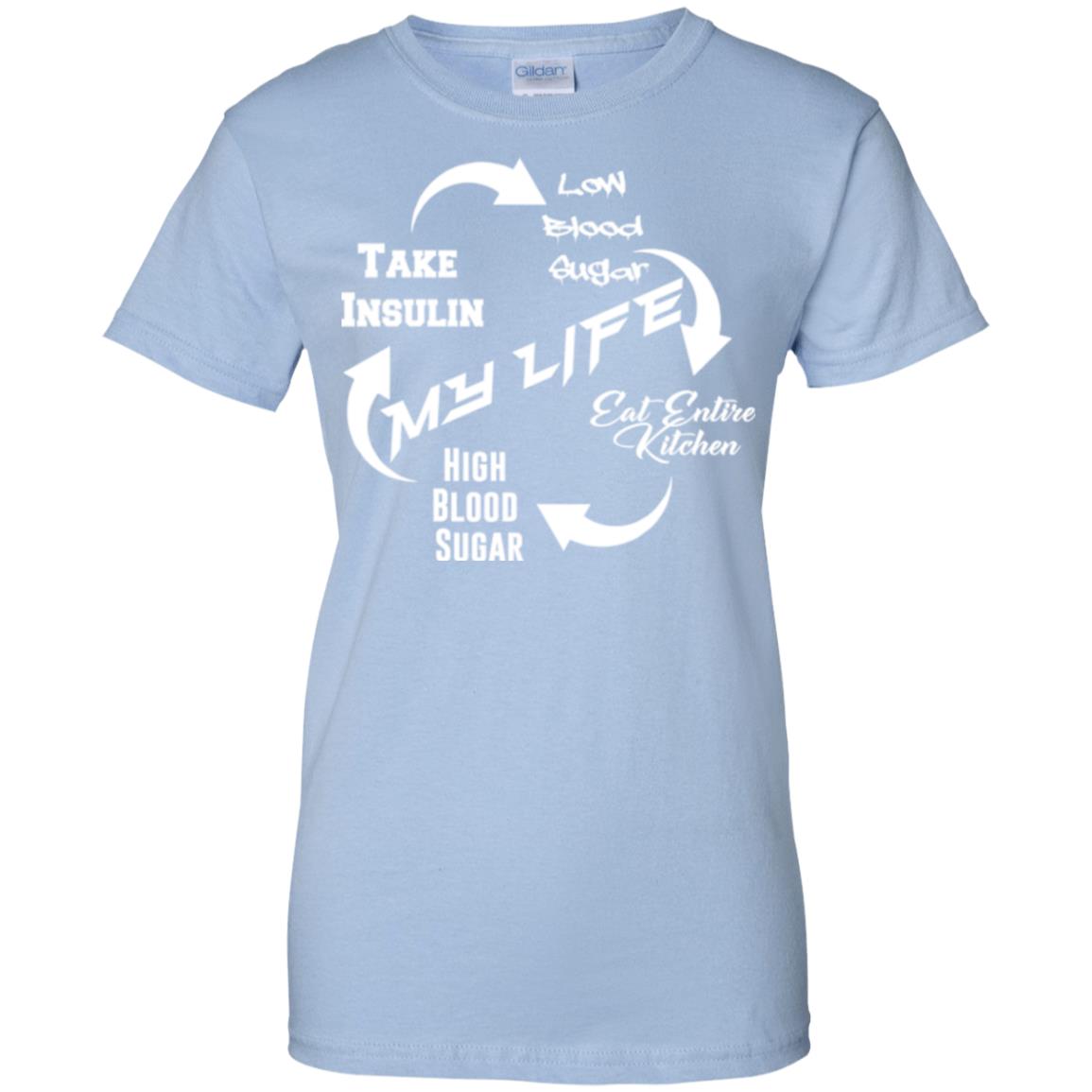 Ladies' Diabetic Life 100% Cotton Graphic-Tee