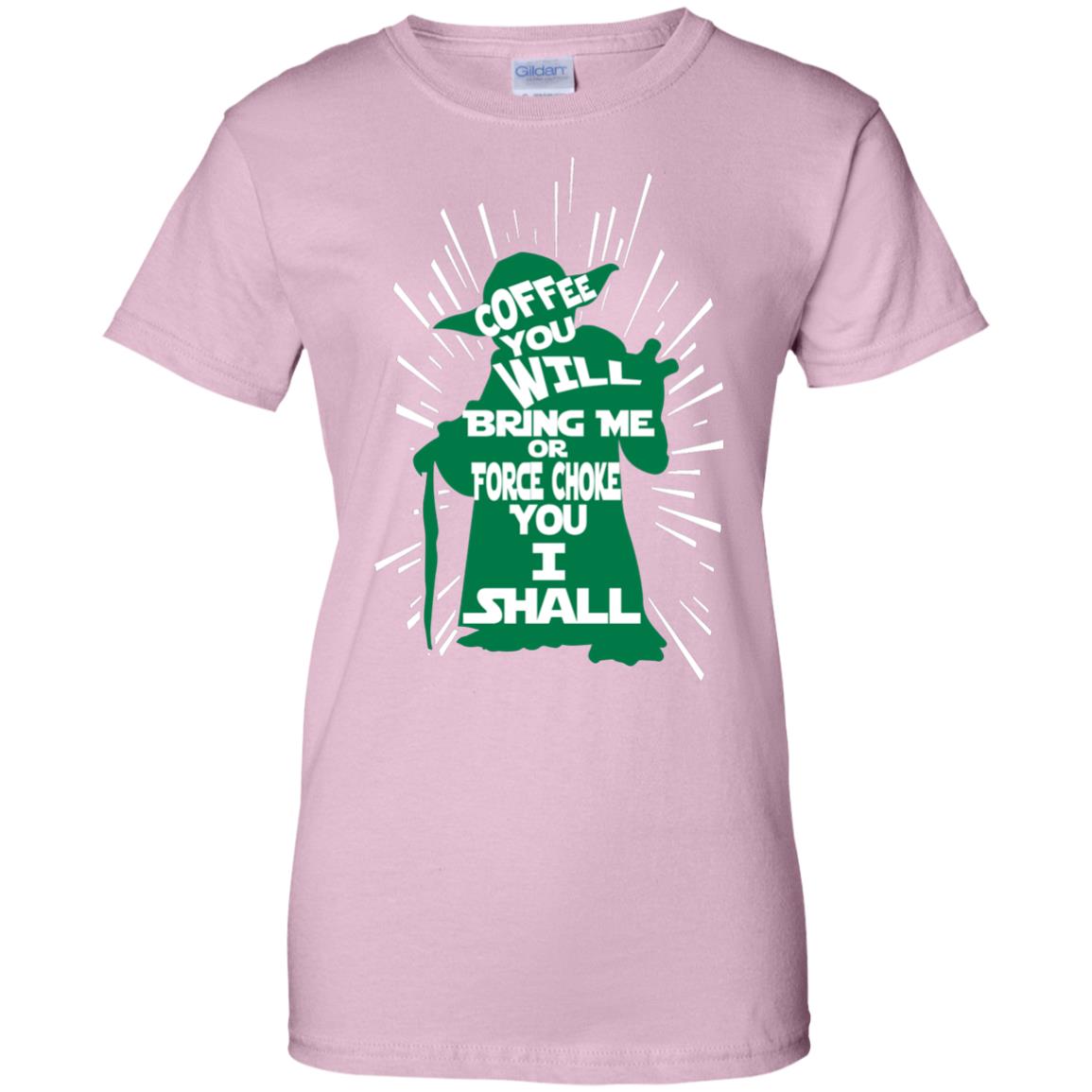 Ladies' Yoda Coffee 100% Cotton Graphic Tee