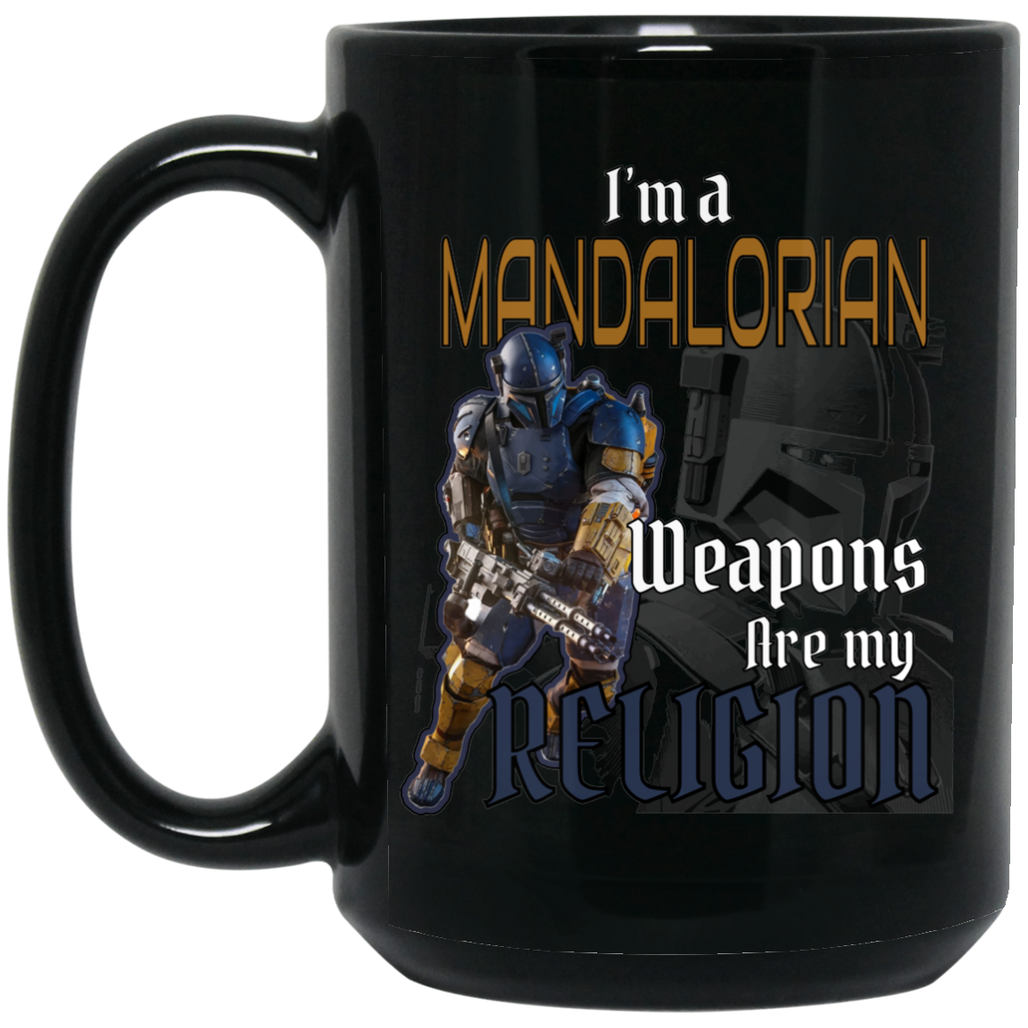 Weapons are my Religion Black Mug