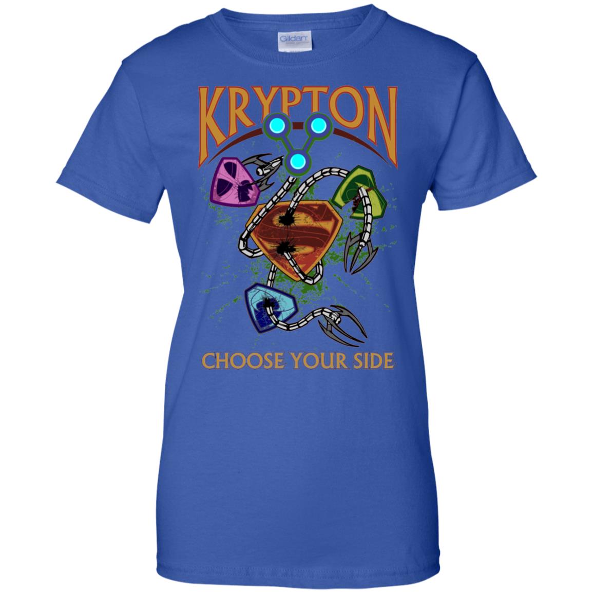 Ladies' Brainiac vs Krypton 100% Cotton Graphic Tee