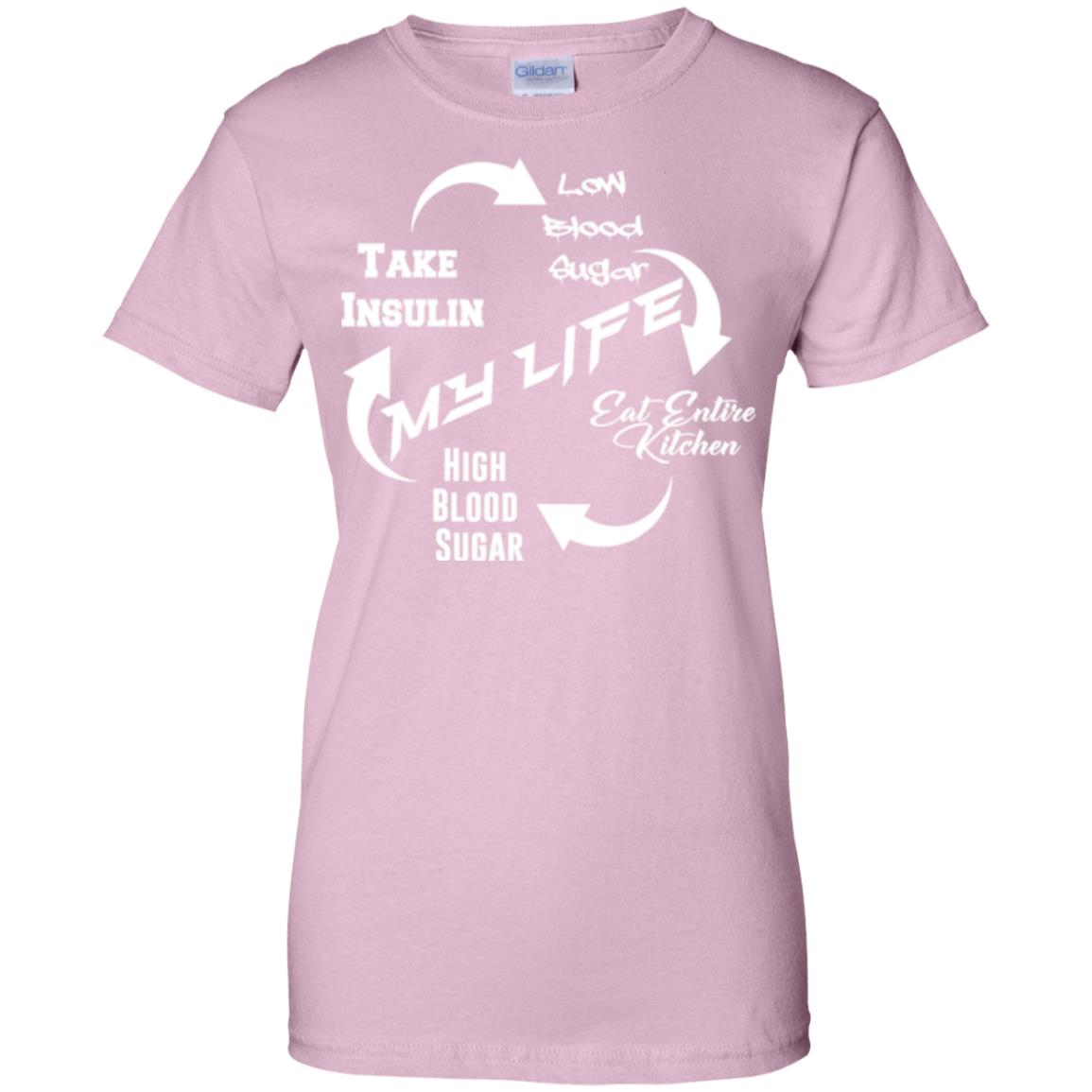 Ladies' Diabetic Life 100% Cotton Graphic-Tee
