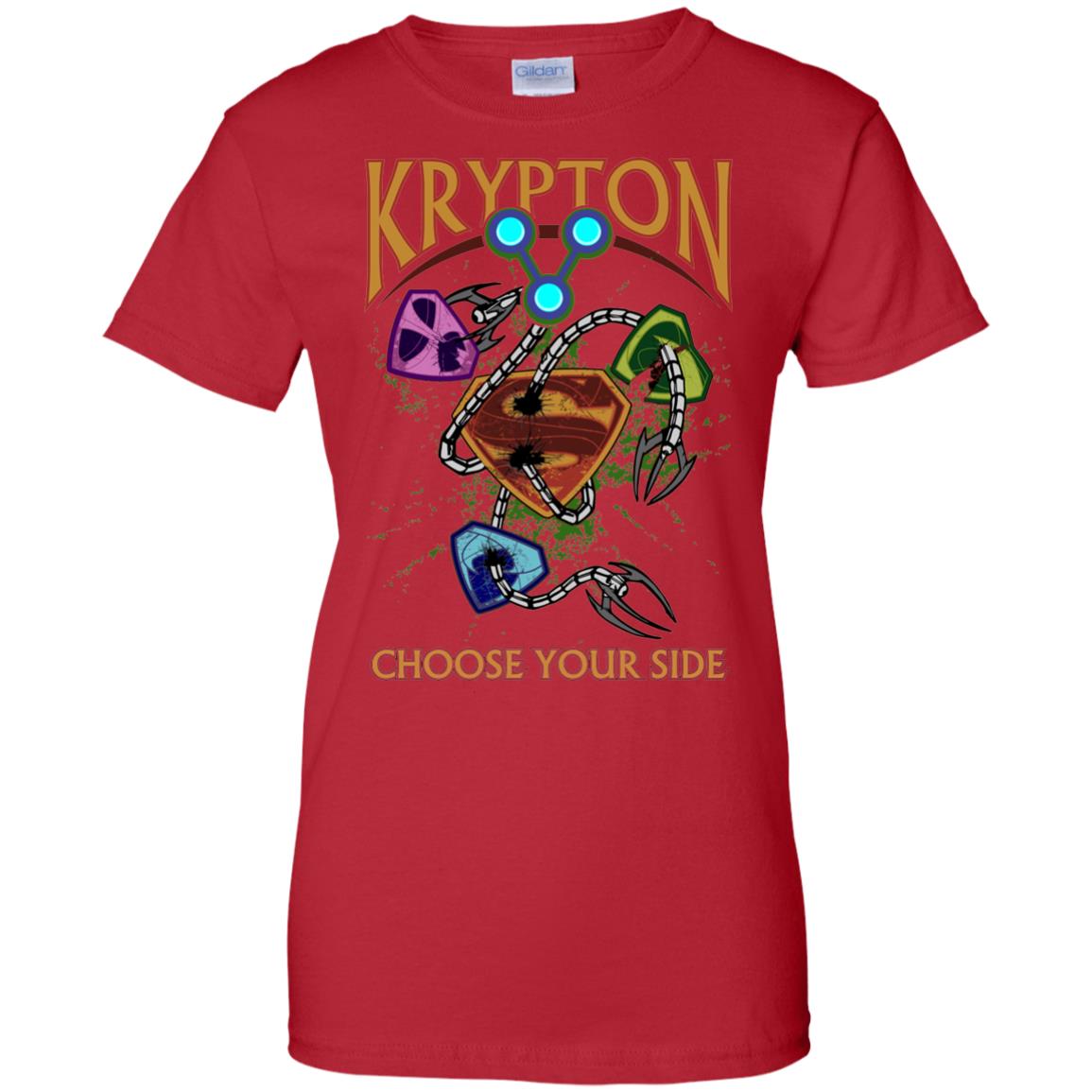 Ladies' Brainiac vs Krypton 100% Cotton Graphic Tee