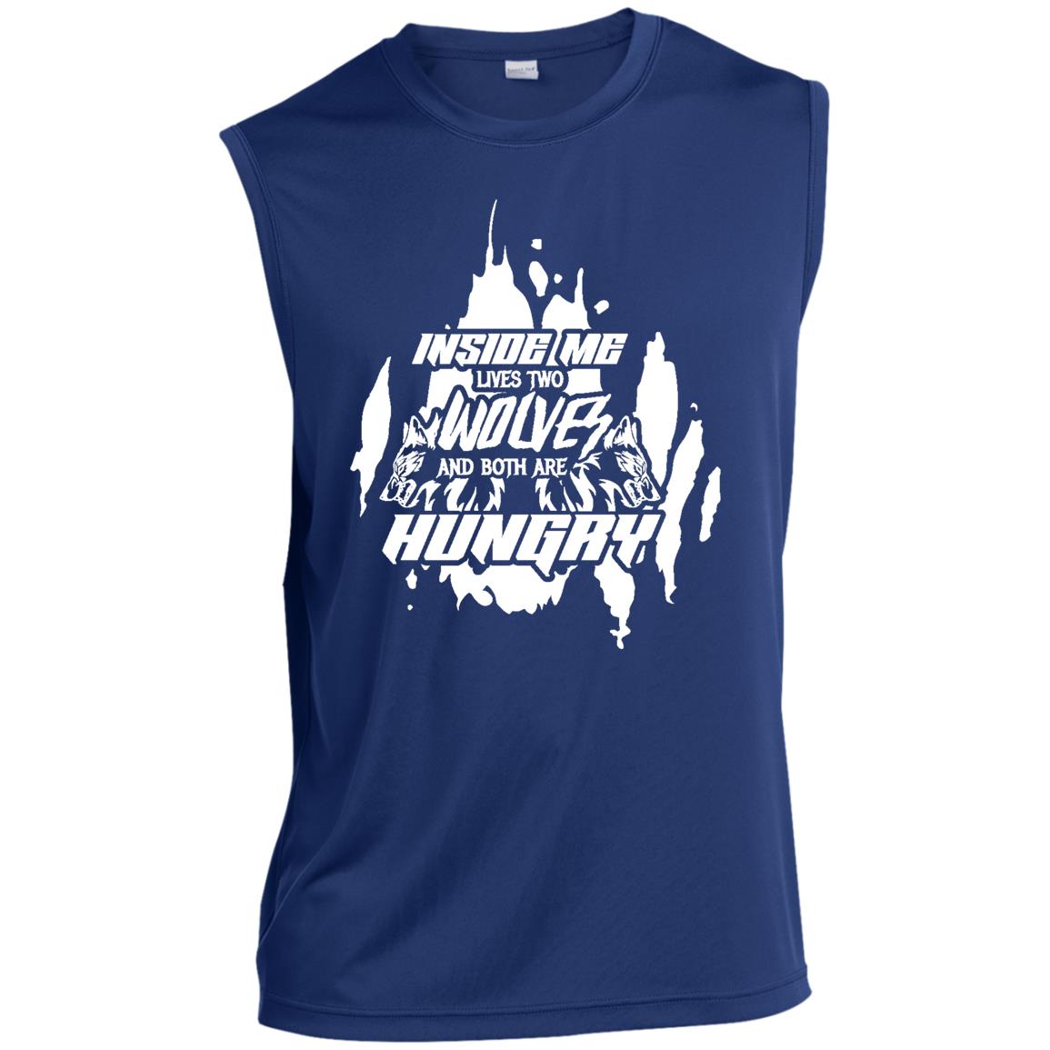 Two Hungry Wolves Men’s Sleeveless Performance Tee