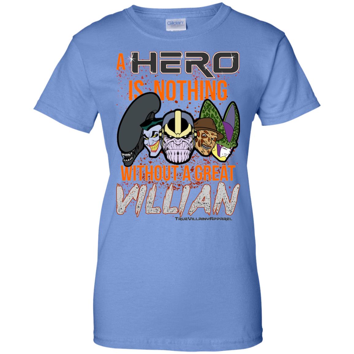 Ladies' A Hero Is Only...Villain_100% Cotton Graphic T-Shirt