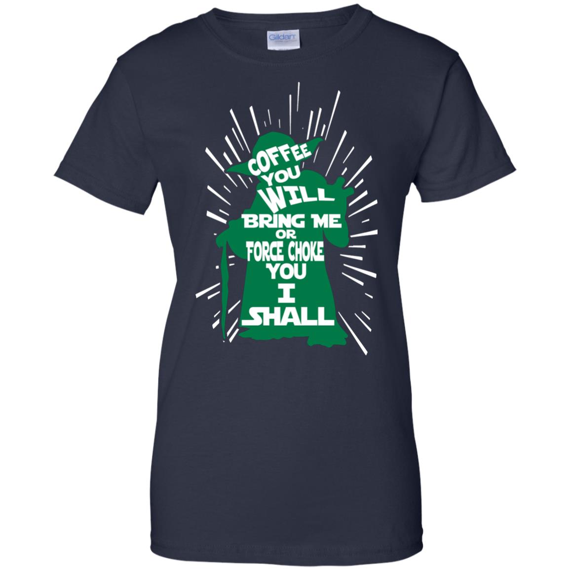 Ladies' Yoda Coffee 100% Cotton Graphic Tee