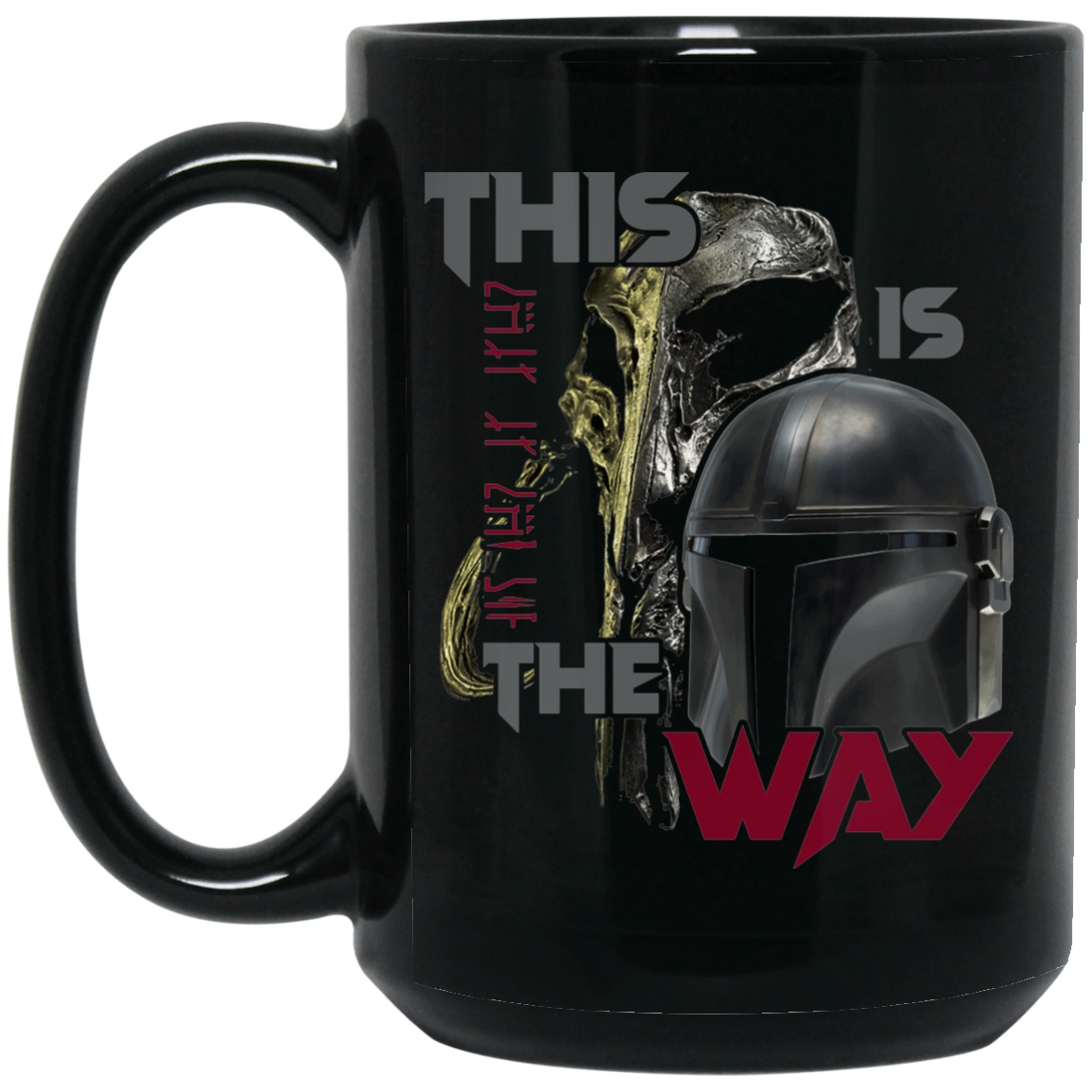 This is the Way Black Mug