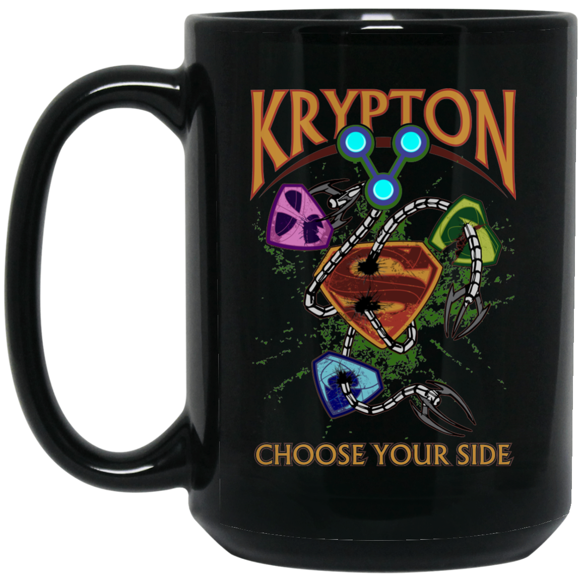 Krypton Brainiac vs:  Black Mug