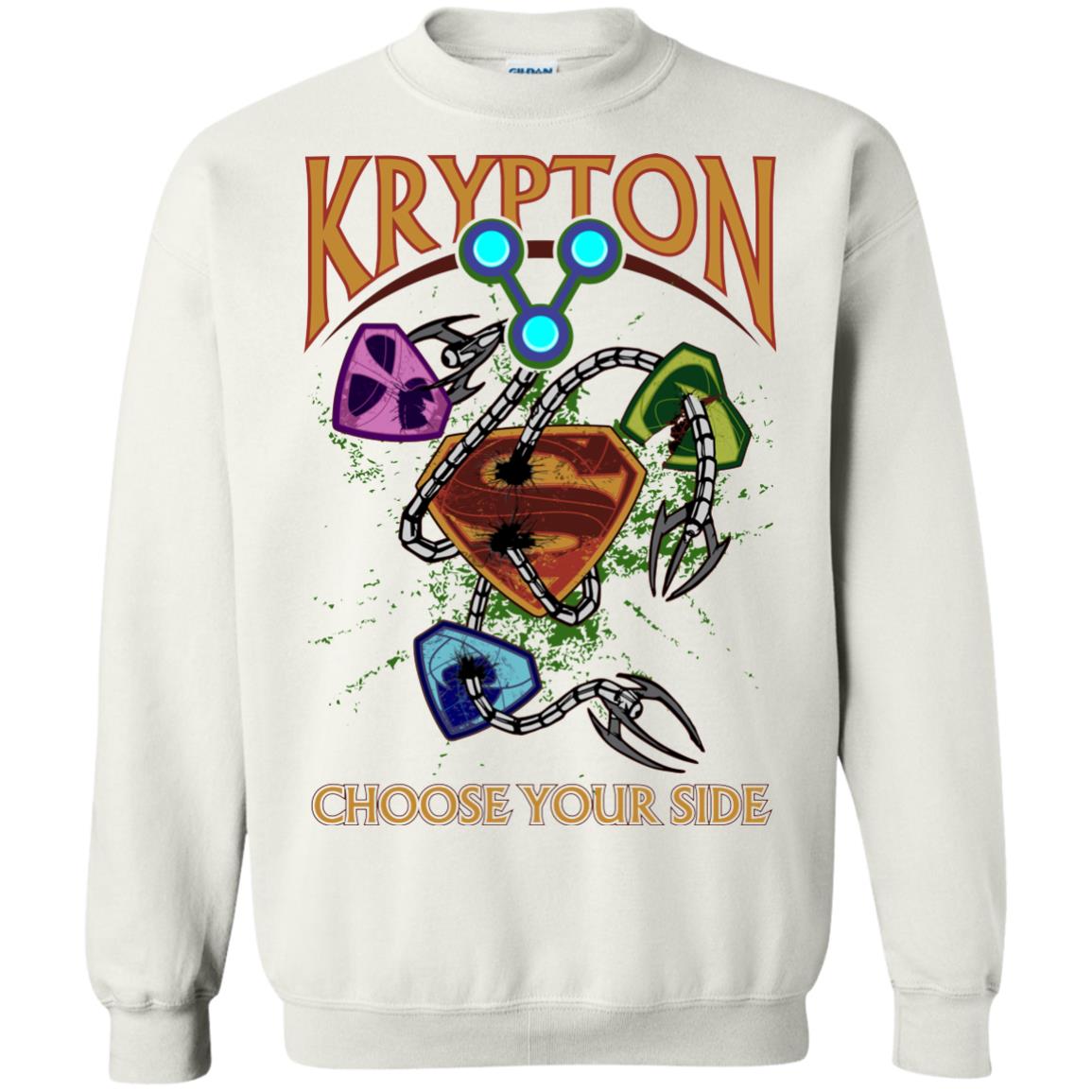 Chose your Side Krypton Crewneck Pullover Sweatshirt  8 oz.