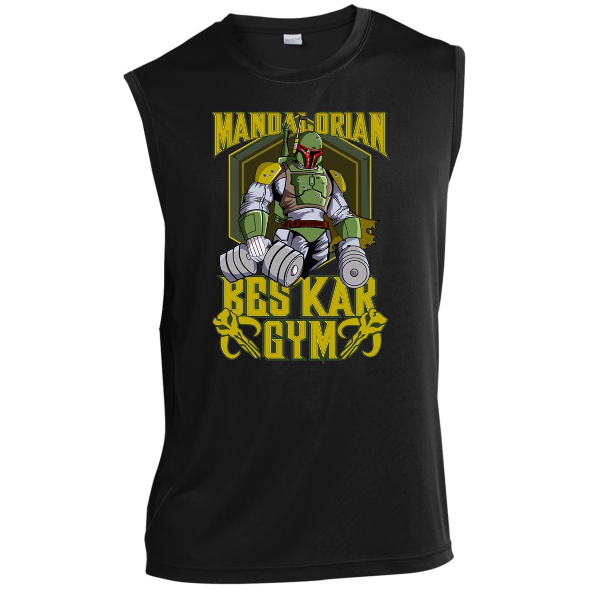 Mandalorian Iron  Gym Graphic Tank Men’s Sleeveless Performance Tee
