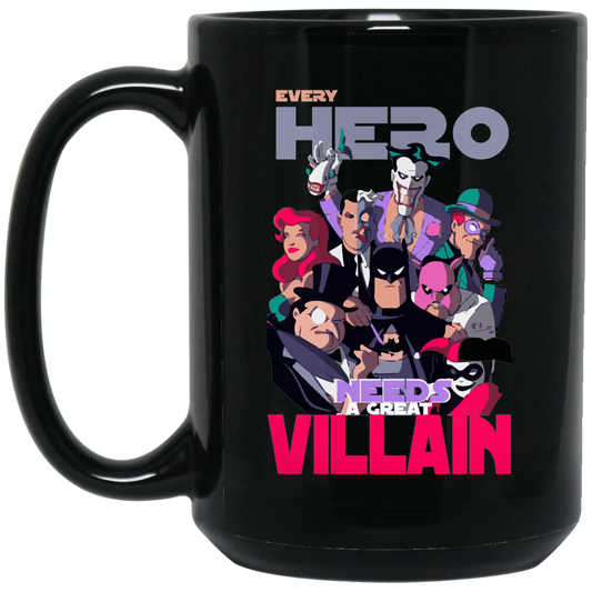 Every Hero 15 oz. Black Mug