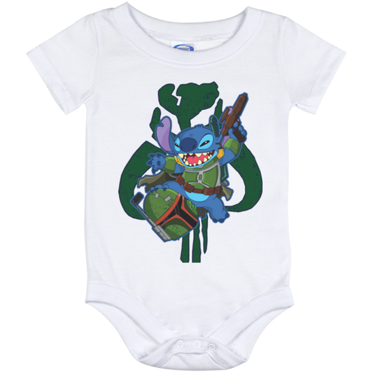 Mando Stitch Baby Onesie 12 Month