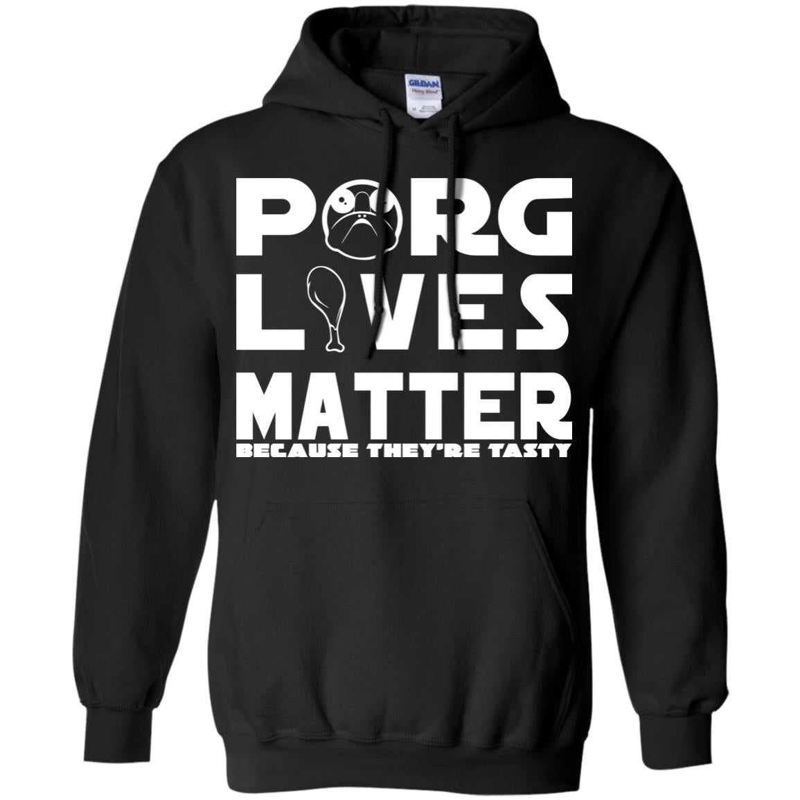 Porg Lives Matter Pullover Hoodie 8 oz.